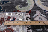 Grey Turkish Oushak Hand Knotted Wool Rug - 9' 5" X 11' 8" - Golden Nile