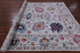 Blue Turkish Oushak Hand Knotted Wool Rug - 8' 2" X 10' 2" - Golden Nile