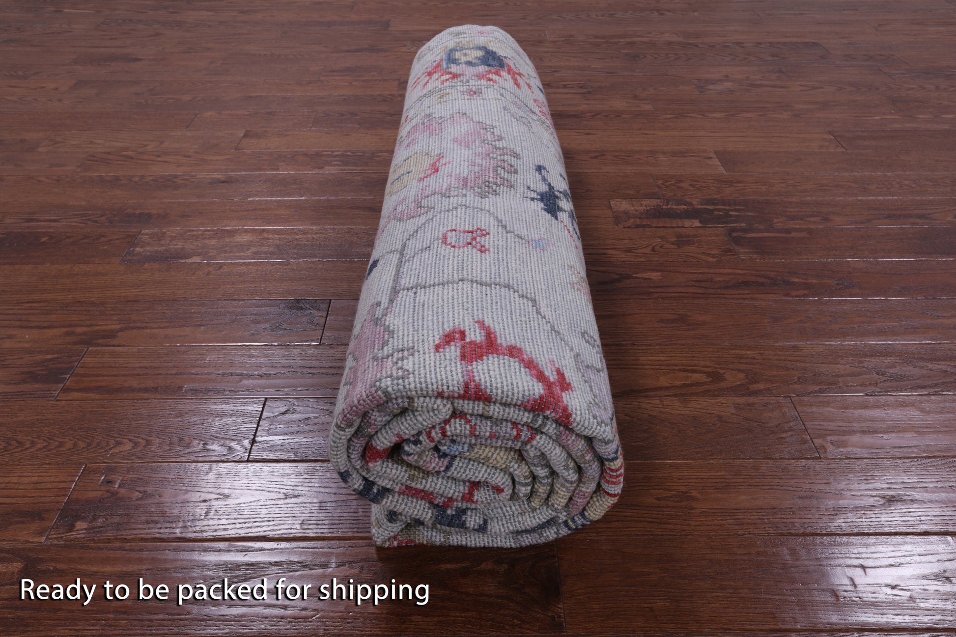 Blue Turkish Oushak Hand Knotted Wool Rug - 8' 2" X 10' 2" - Golden Nile