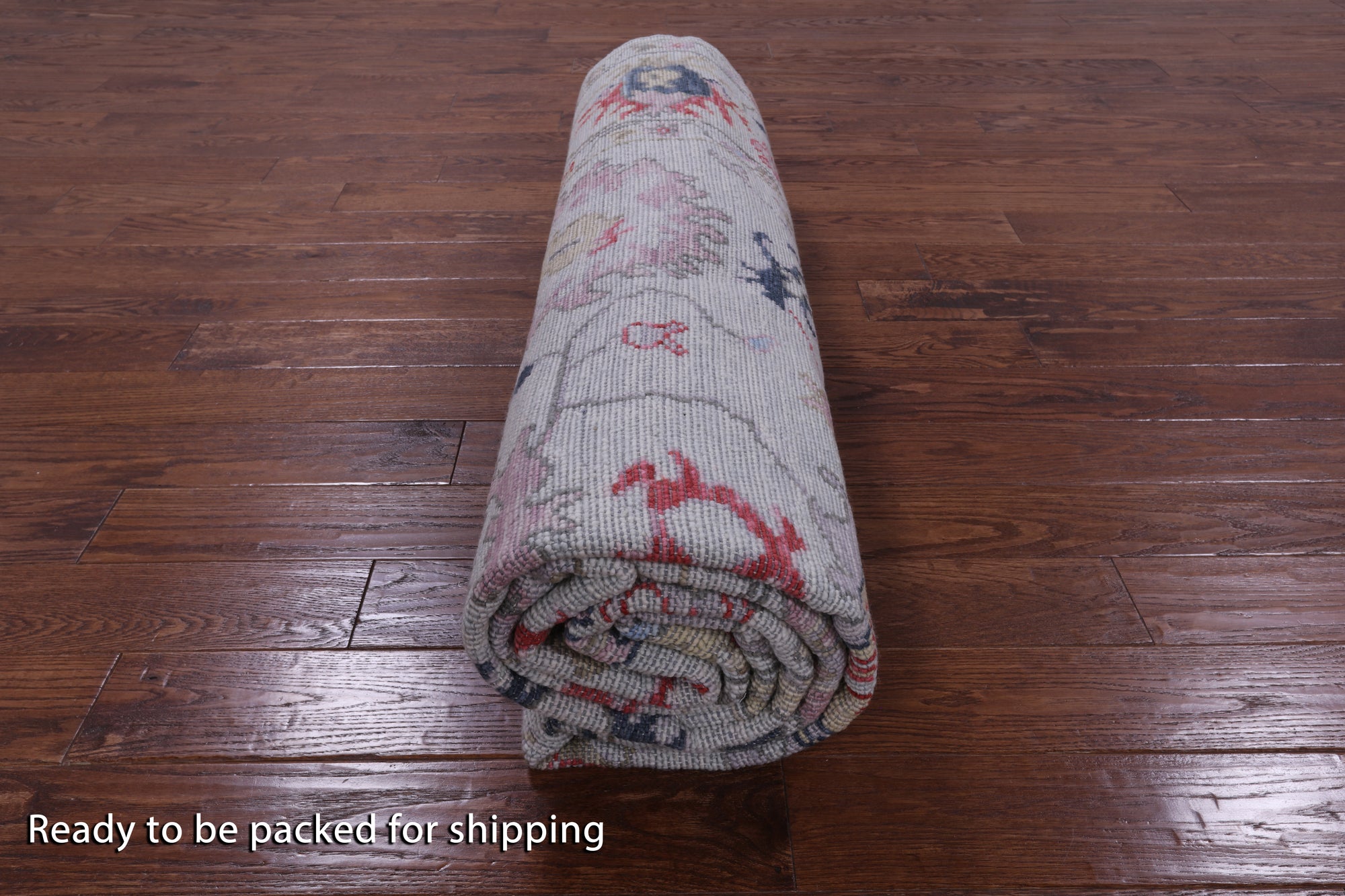 Blue Turkish Oushak Hand Knotted Wool Rug - 8' 2" X 10' 2" - Golden Nile