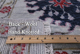 Blue Turkish Oushak Hand Knotted Wool Rug - 8' 2" X 10' 2" - Golden Nile