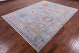 Turkish Oushak Hand Knotted Wool Rug - 7' 10" X 9' 11" - Golden Nile