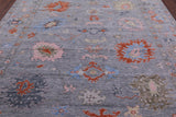 Turkish Oushak Hand Knotted Wool Rug - 7' 10" X 9' 11" - Golden Nile
