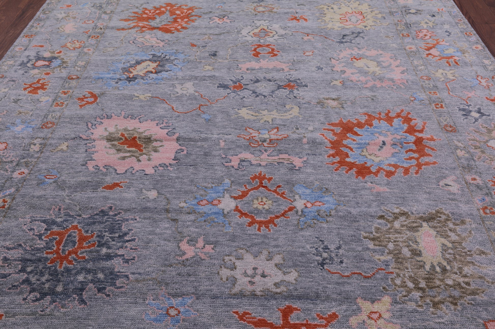 Turkish Oushak Hand Knotted Wool Rug - 7' 10" X 9' 11" - Golden Nile