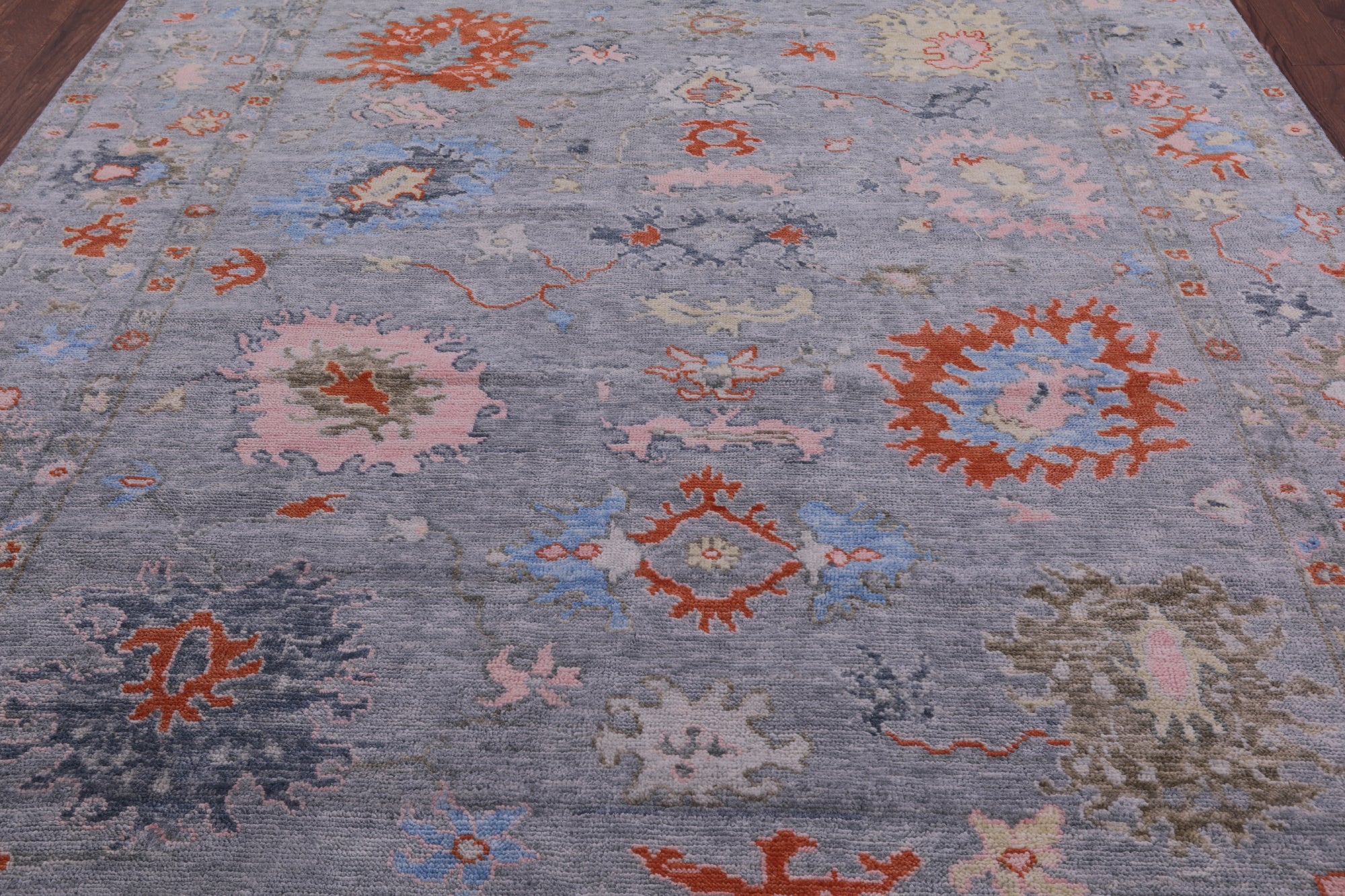 Turkish Oushak Hand Knotted Wool Rug - 7' 10" X 9' 11" - Golden Nile