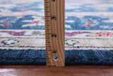 Blue Turkish Oushak Hand Knotted Wool Rug - 10' 2" X 13' 10" - Golden Nile