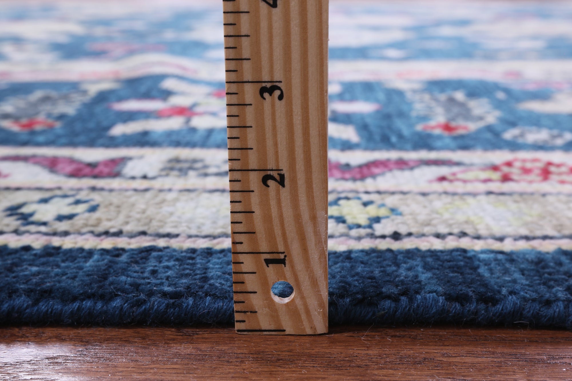 Blue Turkish Oushak Hand Knotted Wool Rug - 10' 2" X 13' 10" - Golden Nile