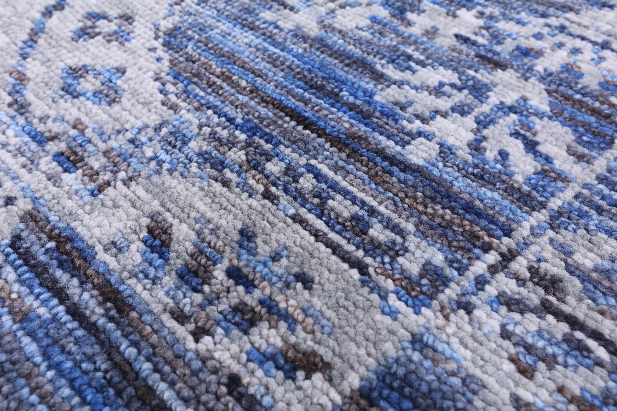 Contemporary Handmade Wool Rug - 9' 1" X 12' 2" - Golden Nile