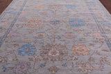 Turkish Oushak Handmade Wool Rug - 9' 5" X 11' 9" - Golden Nile