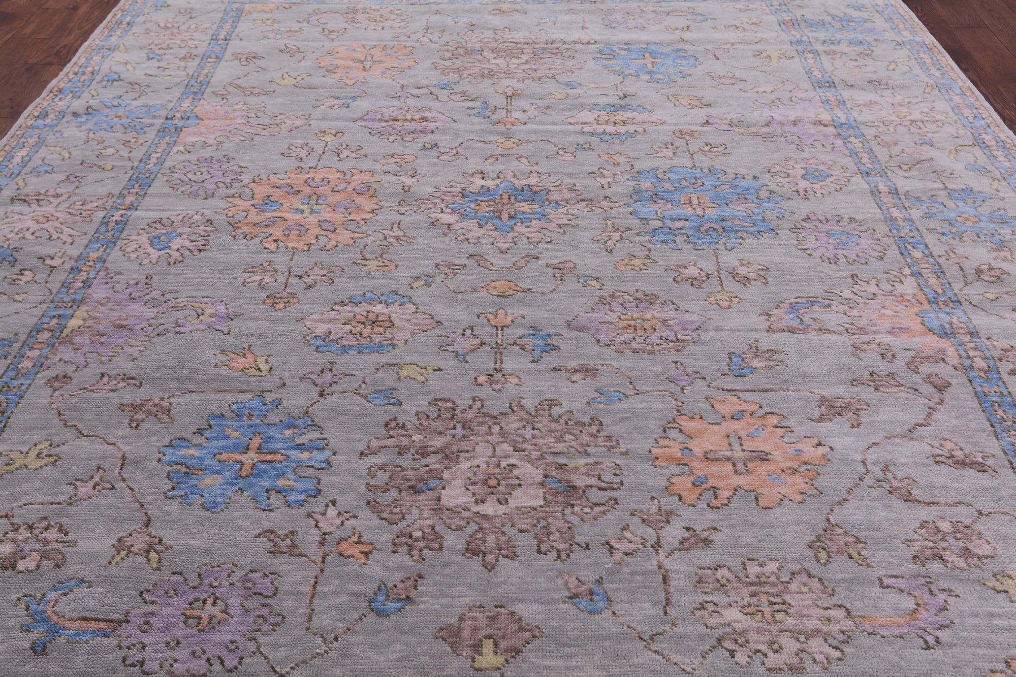 Turkish Oushak Handmade Wool Rug - 9' 5" X 11' 9" - Golden Nile