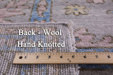 Turkish Oushak Handmade Wool Rug - 9' 5" X 11' 9" - Golden Nile