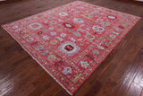 Turkish Oushak Hand Knotted Wool Rug - 8' 3" X 9' 11" - Golden Nile
