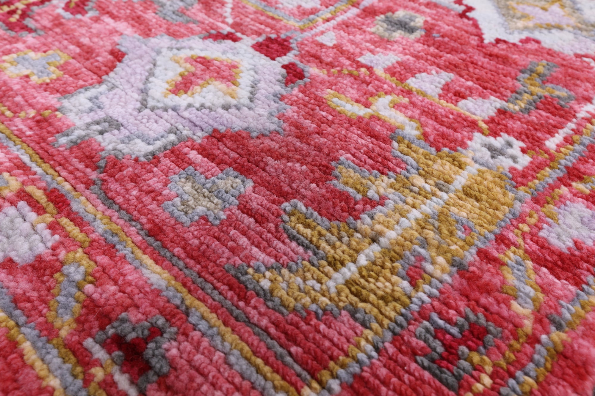 Turkish Oushak Hand Knotted Wool Rug - 8' 3" X 9' 11" - Golden Nile