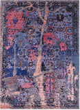 Modern Hand Knotted Wool & Silk Rug - 9' 1" X 12' 4" - Golden Nile