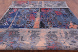 Modern Hand Knotted Wool & Silk Rug - 9' 1" X 12' 4" - Golden Nile