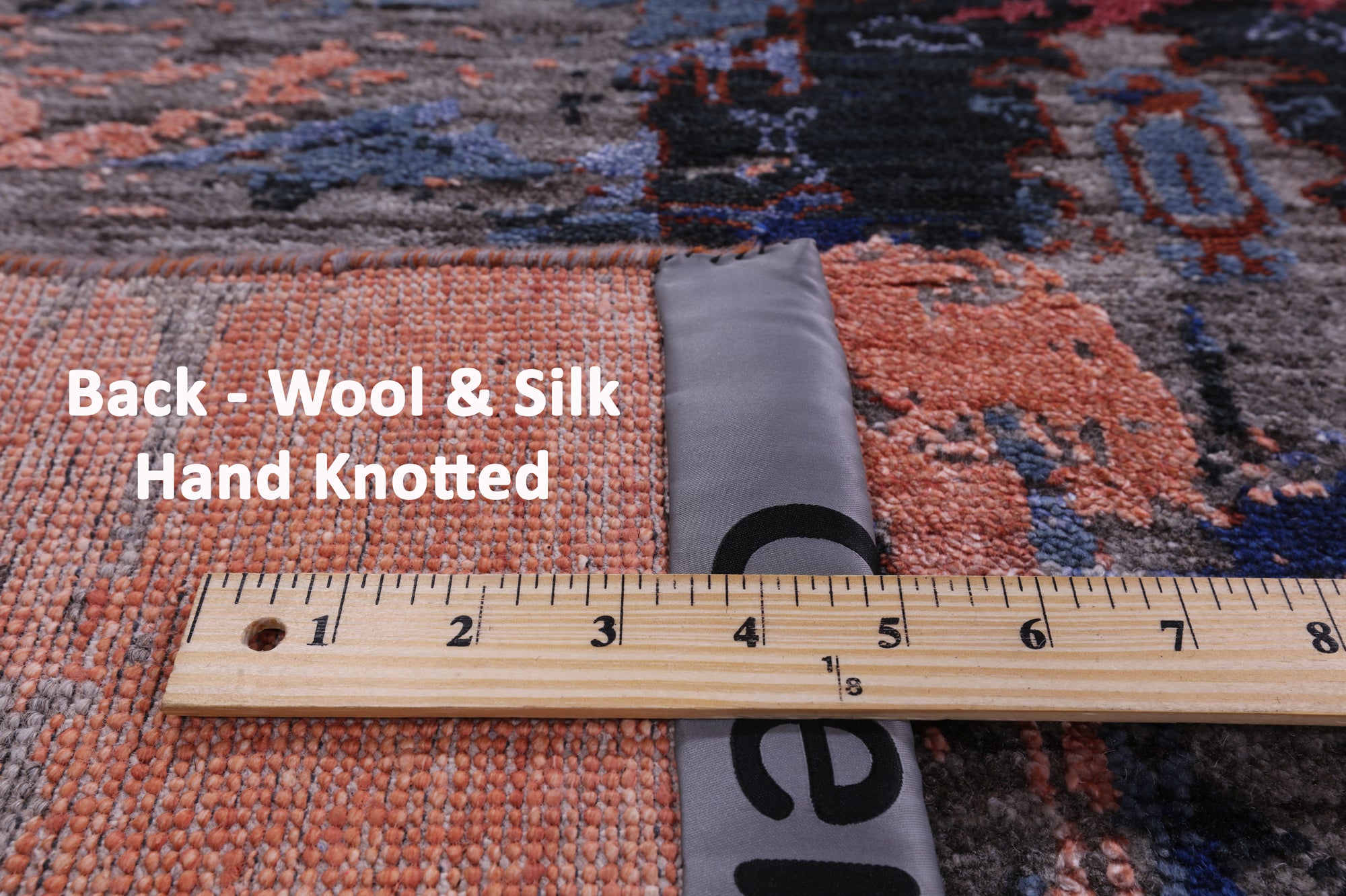 Modern Hand Knotted Wool & Silk Rug - 9' 1" X 12' 4" - Golden Nile
