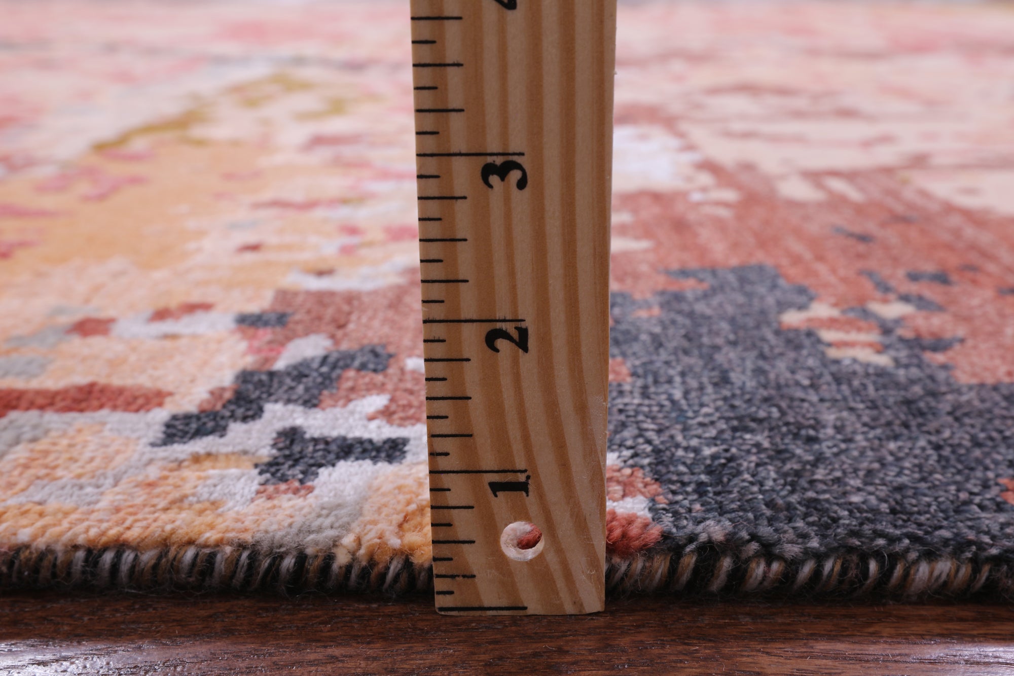 Abstract Contemporary Handmade Wool & Silk Rug - 9' 0" X 12' 0" - Golden Nile