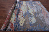 Contemporary Hand Knotted Wool & Silk Rug - 9' 0" X 11' 10" - Golden Nile