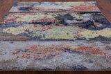 Contemporary Hand Knotted Wool & Silk Rug - 9' 0" X 11' 10" - Golden Nile