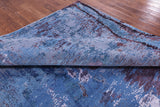 Modern Handmade Wool & Silk Rug - 9' 1" X 11' 10" - Golden Nile