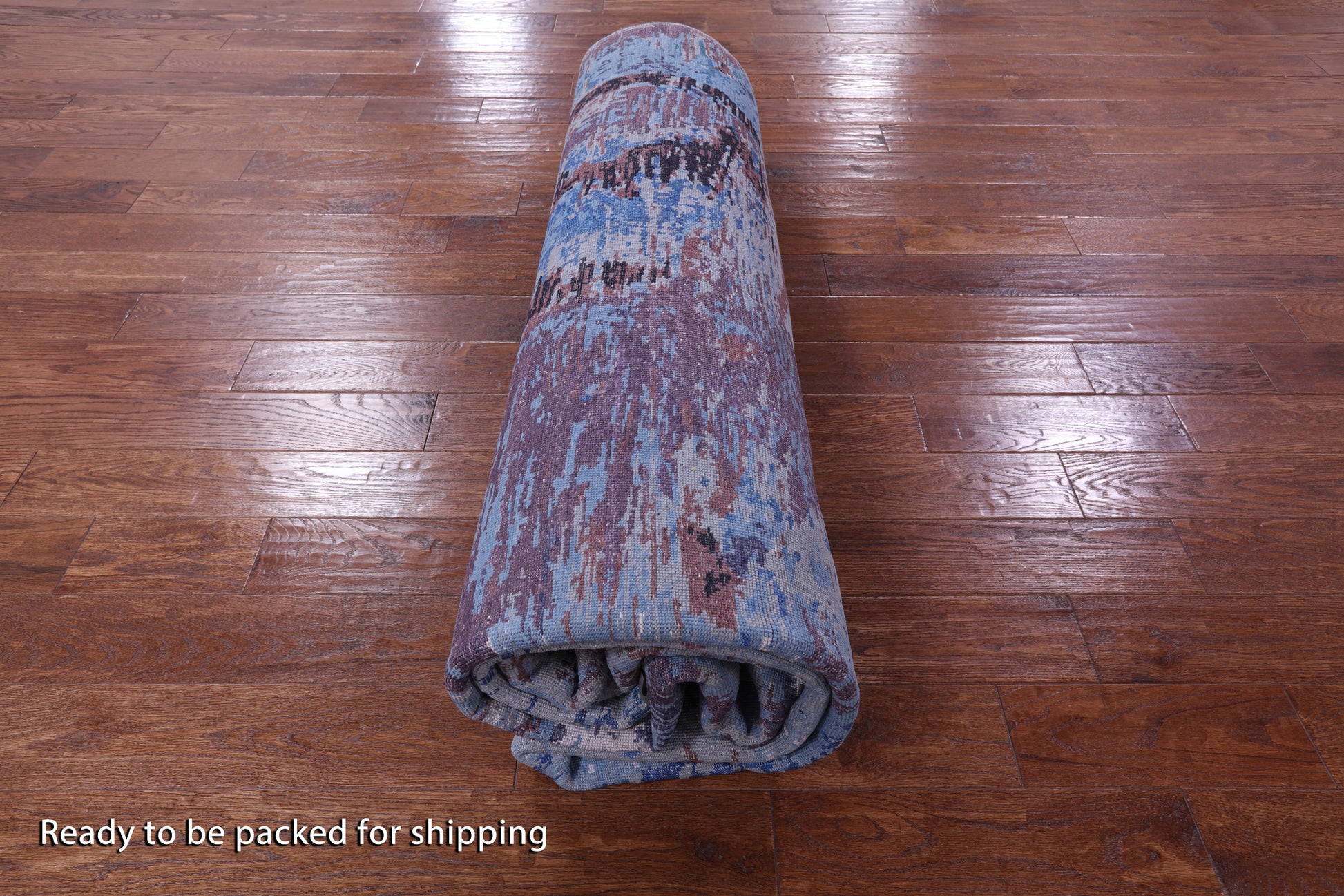 Modern Handmade Wool & Silk Rug - 9' 1" X 11' 10" - Golden Nile