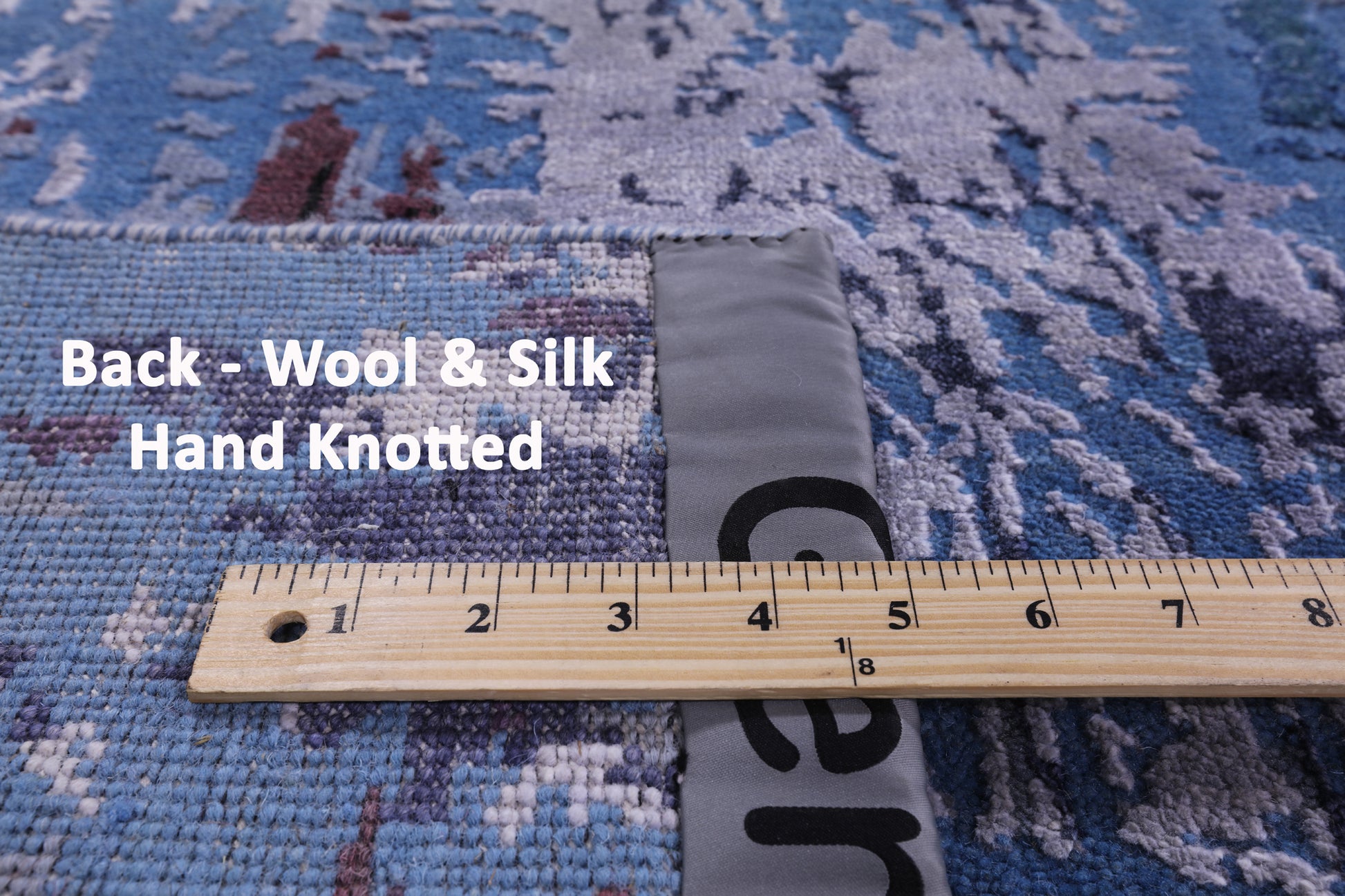 Modern Handmade Wool & Silk Rug - 9' 1" X 11' 10" - Golden Nile