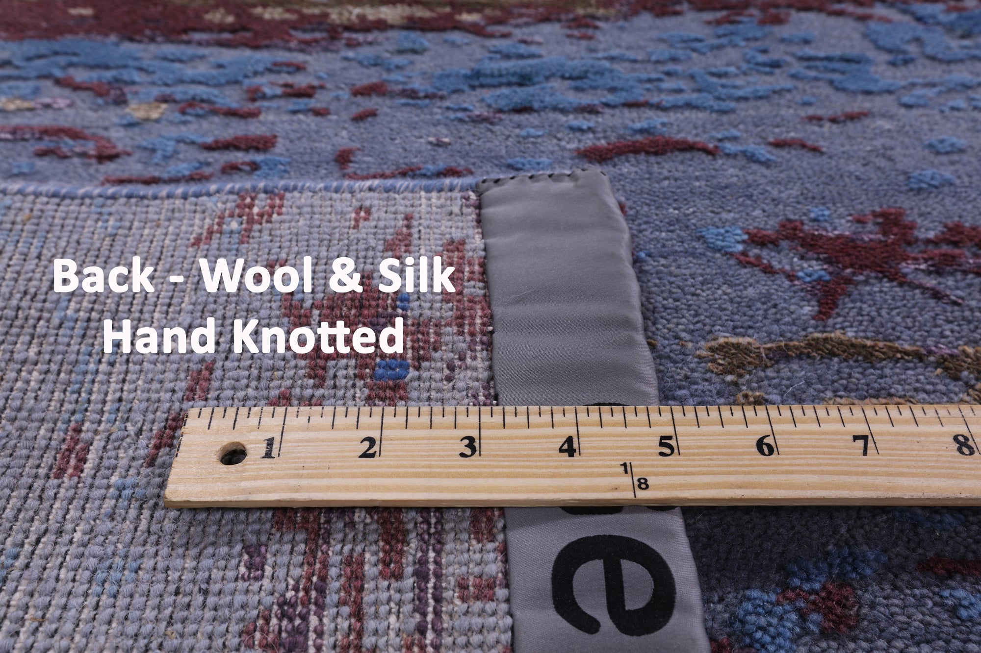 Modern Hand Knotted Wool & Silk Rug - 9' 0" X 11' 11" - Golden Nile