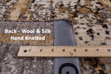 Modern Handmade Wool & Silk Rug - 7' 10" X 9' 9" - Golden Nile