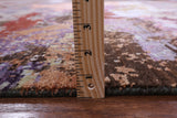 Abstract Contemporary Hand Knotted Wool & Silk Rug - 7' 10" X 10' 0" - Golden Nile