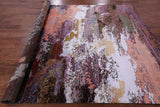 Abstract Contemporary Hand Knotted Wool & Silk Rug - 7' 10" X 10' 0" - Golden Nile