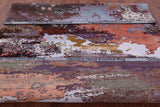 Abstract Contemporary Hand Knotted Wool & Silk Rug - 7' 10" X 10' 0" - Golden Nile