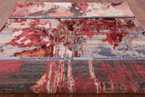 Abstract Contemporary Hand Knotted Wool & Silk Rug - 7' 9" X 10' 4" - Golden Nile