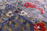 Grey Turkish Oushak Hand Knotted Wool Rug - 8' 7" X 10' 2" - Golden Nile