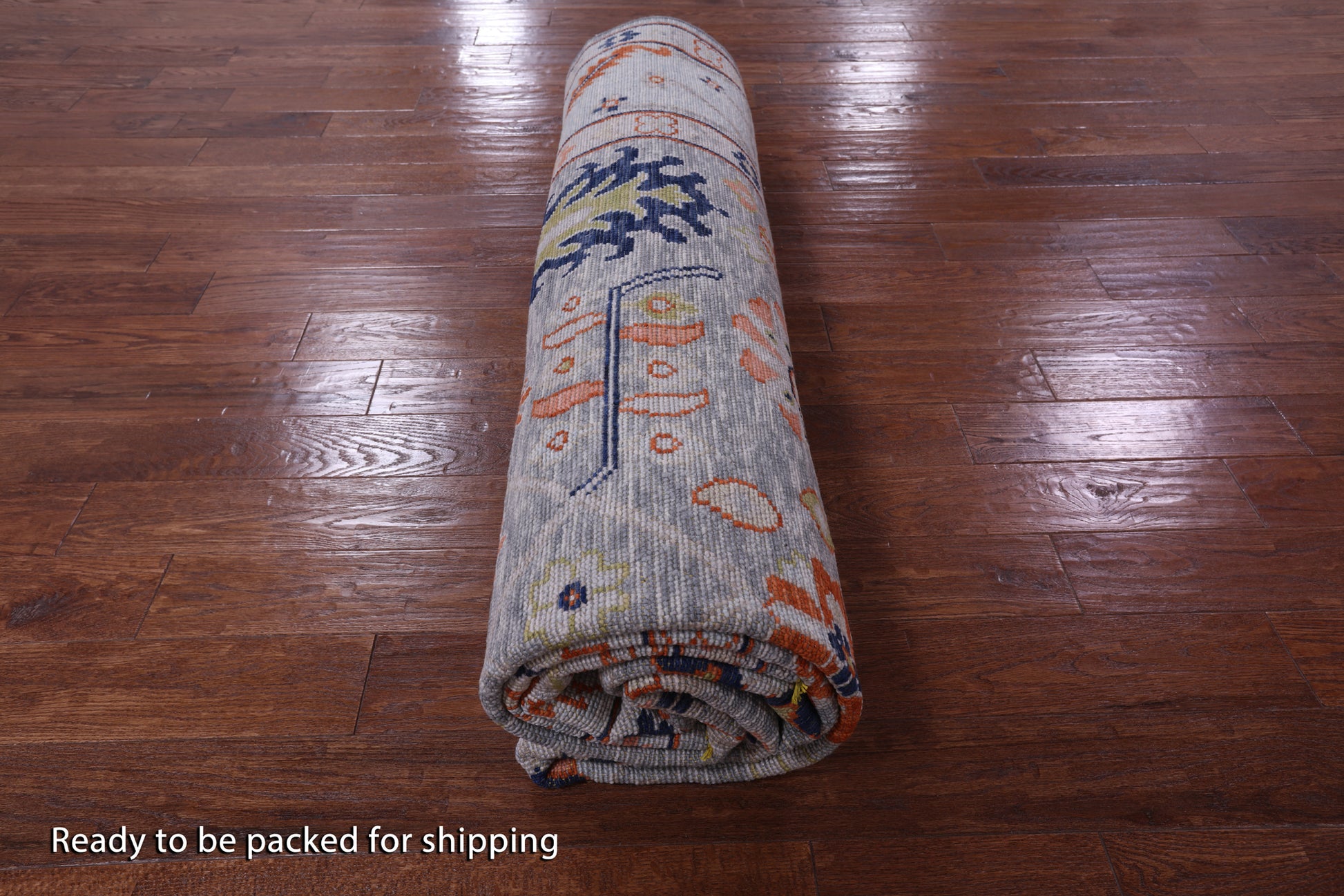 Grey Turkish Oushak Handmade Wool Rug - 9' 5" X 11' 7" - Golden Nile