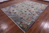 Turkish Oushak Hand Knotted Wool Rug - 9' 3" X 11' 7" - Golden Nile