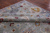 Turkish Oushak Hand Knotted Wool Rug - 9' 3" X 11' 7" - Golden Nile