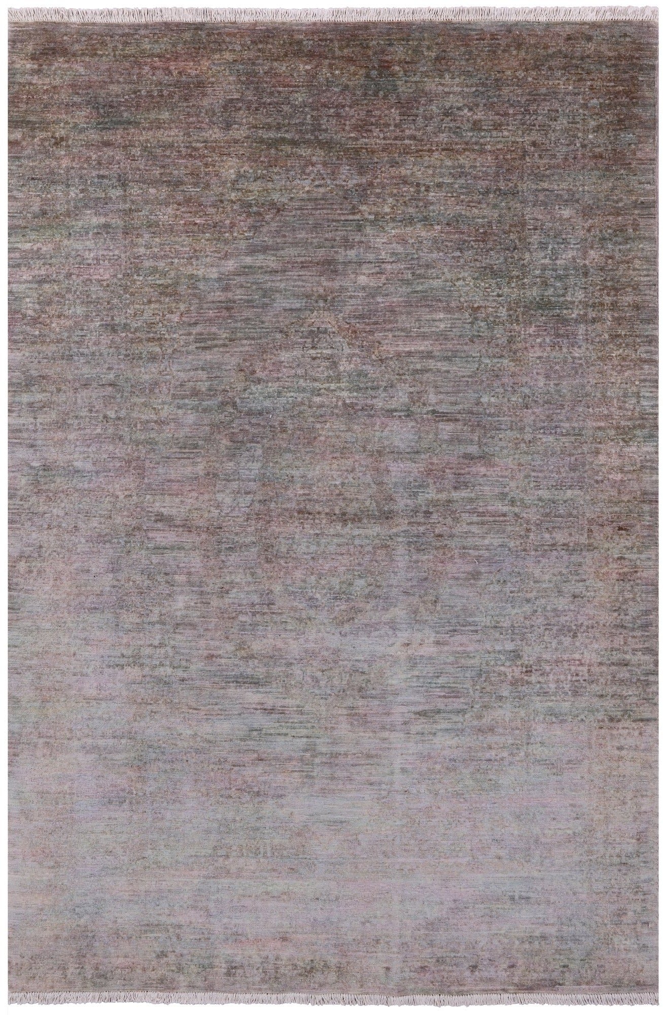 Full Pile Overdyed Hand Knotted Wool Rug - 4' 1" X 6' 6" - Golden Nile
