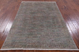 Full Pile Overdyed Hand Knotted Wool Rug - 4' 1" X 6' 6" - Golden Nile