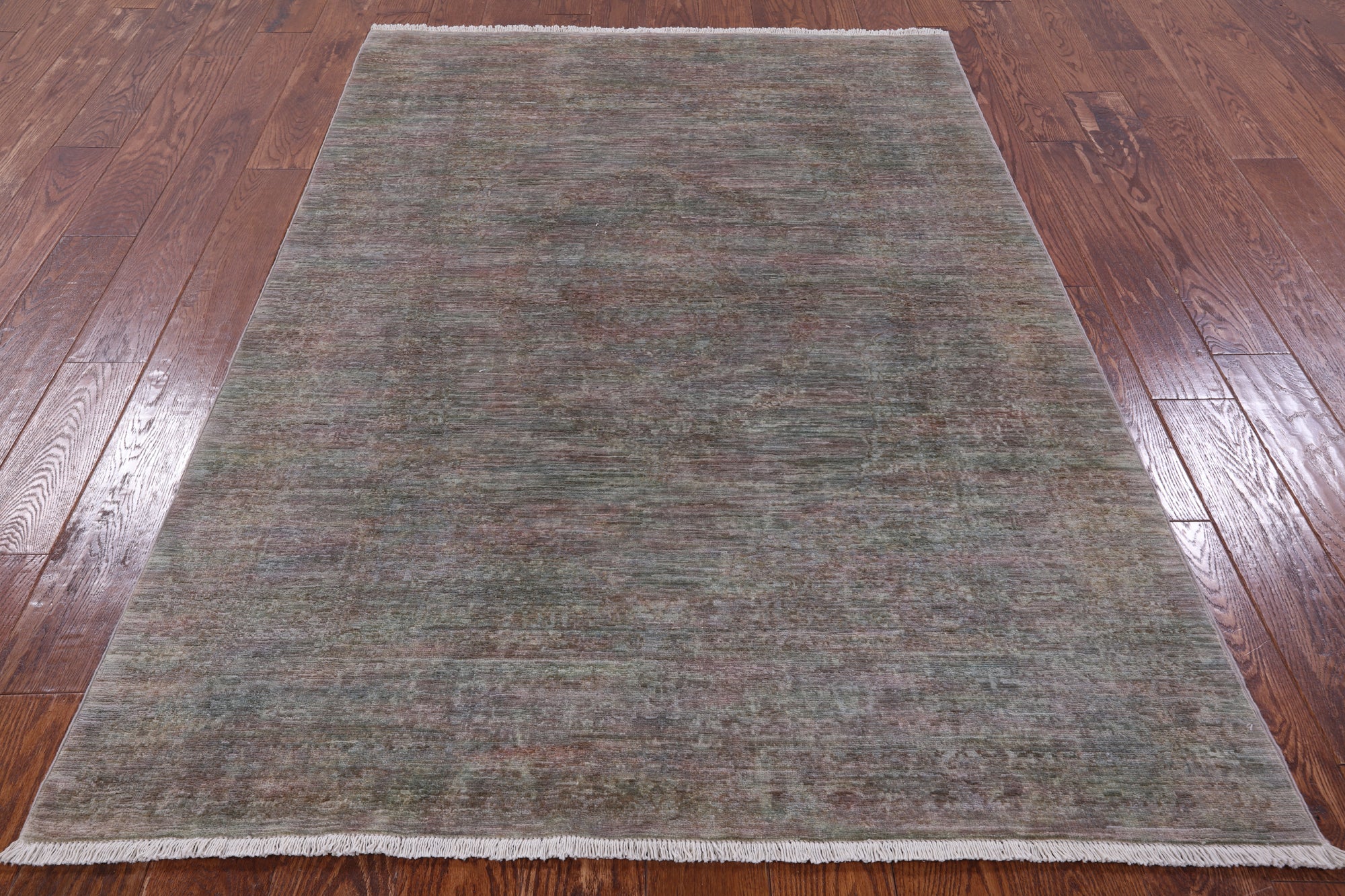 Full Pile Overdyed Hand Knotted Wool Rug - 4' 1" X 6' 6" - Golden Nile