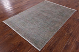 Full Pile Overdyed Hand Knotted Wool Rug - 4' 1" X 6' 6" - Golden Nile