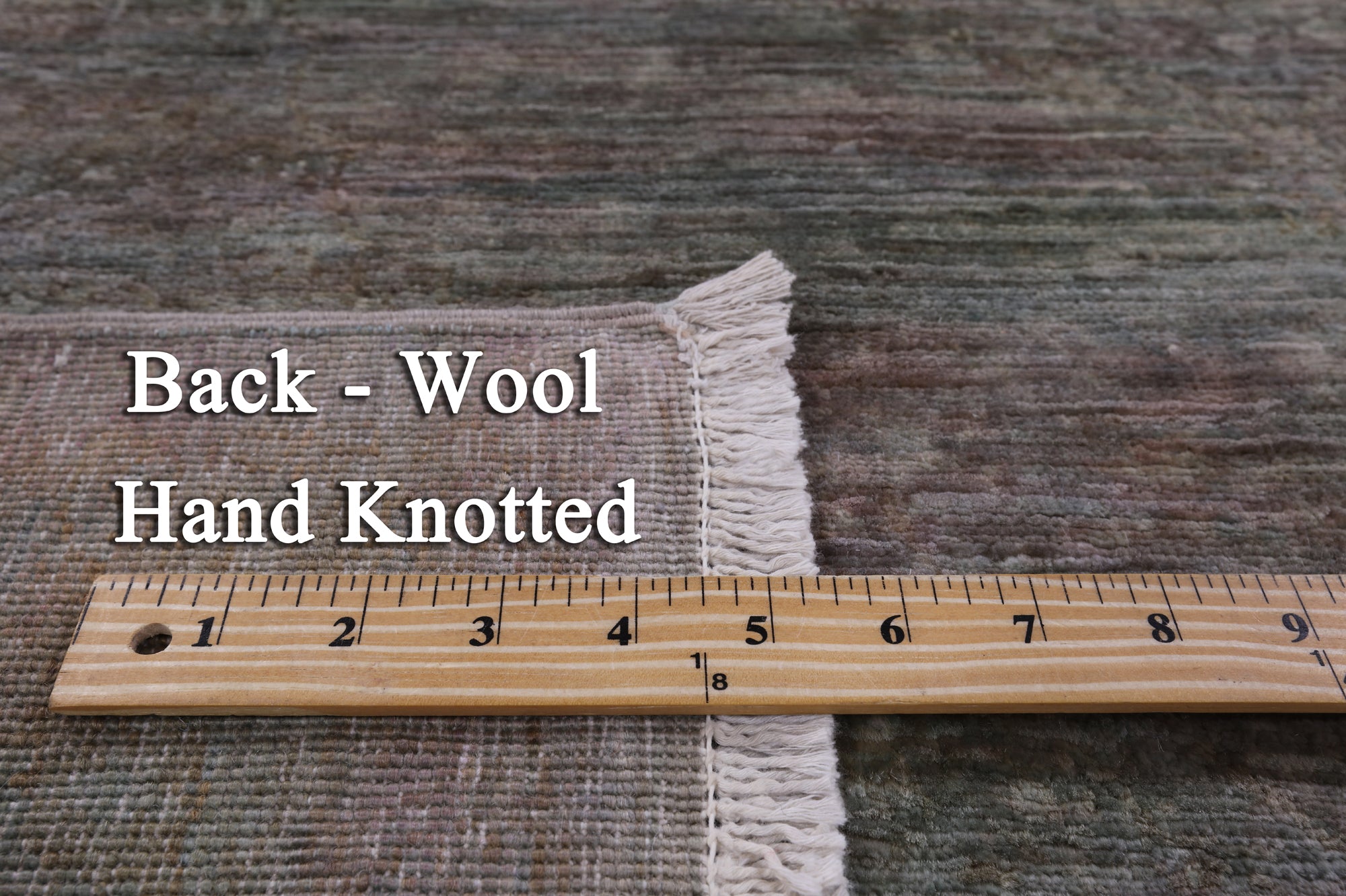 Full Pile Overdyed Hand Knotted Wool Rug - 4' 1" X 6' 6" - Golden Nile