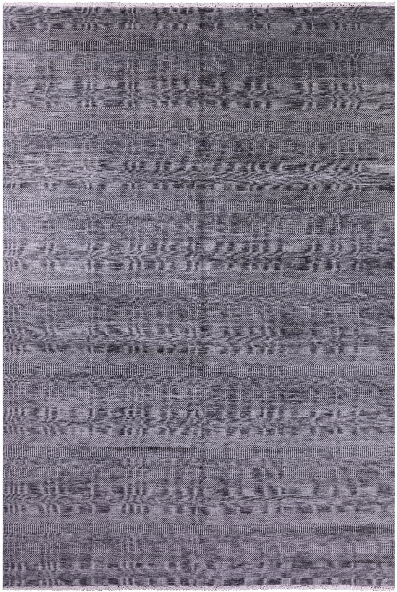 Grey Savannah Grass Hand Knotted Wool Rug - 10' 0" X 14' 4" - Golden Nile