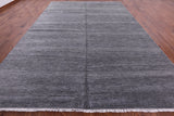 Grey Savannah Grass Hand Knotted Wool Rug - 10' 0" X 14' 4" - Golden Nile