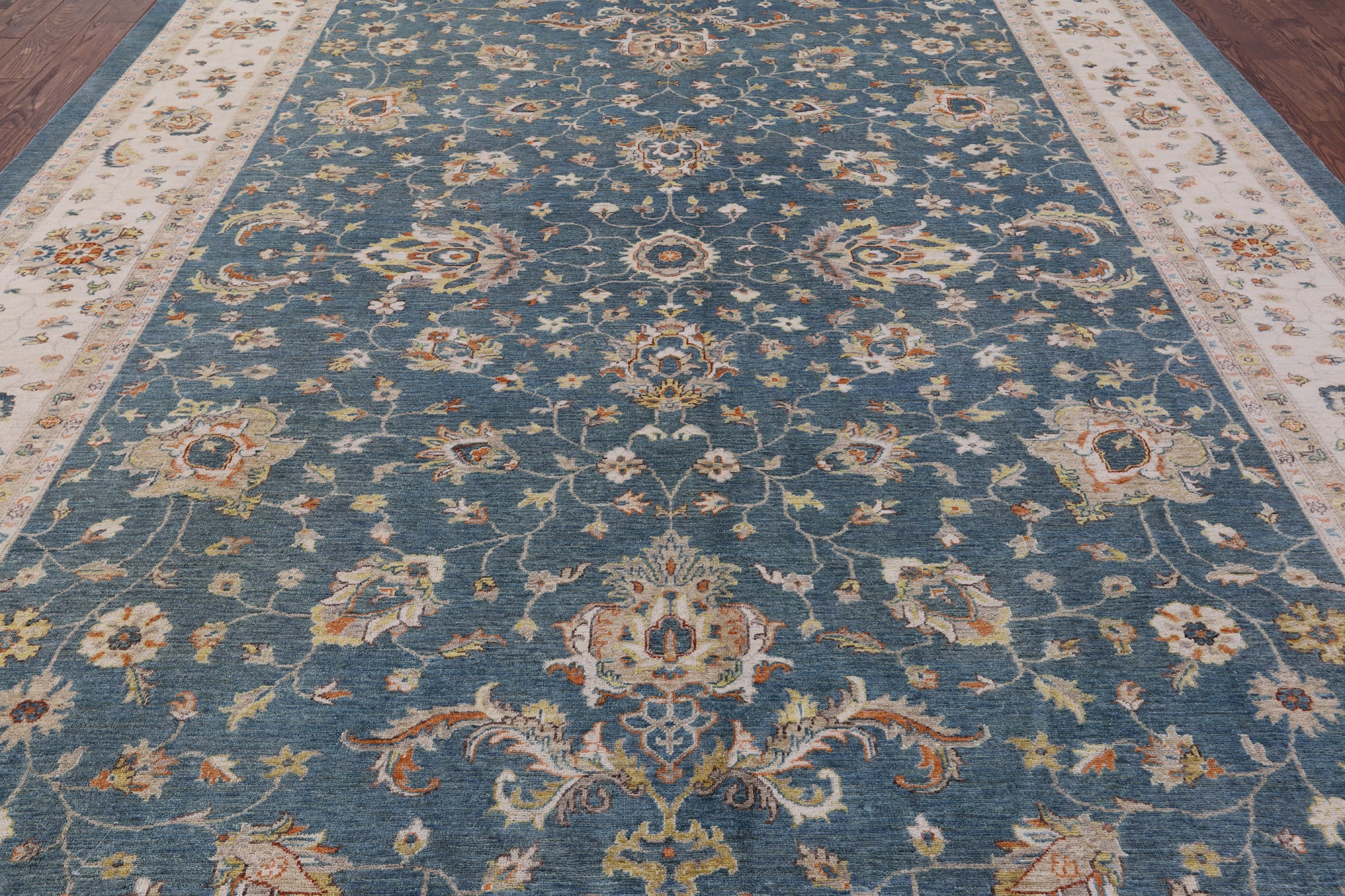 Peshawar Handmade Wool Rug - 9' 10" X 13' 8" - Golden Nile