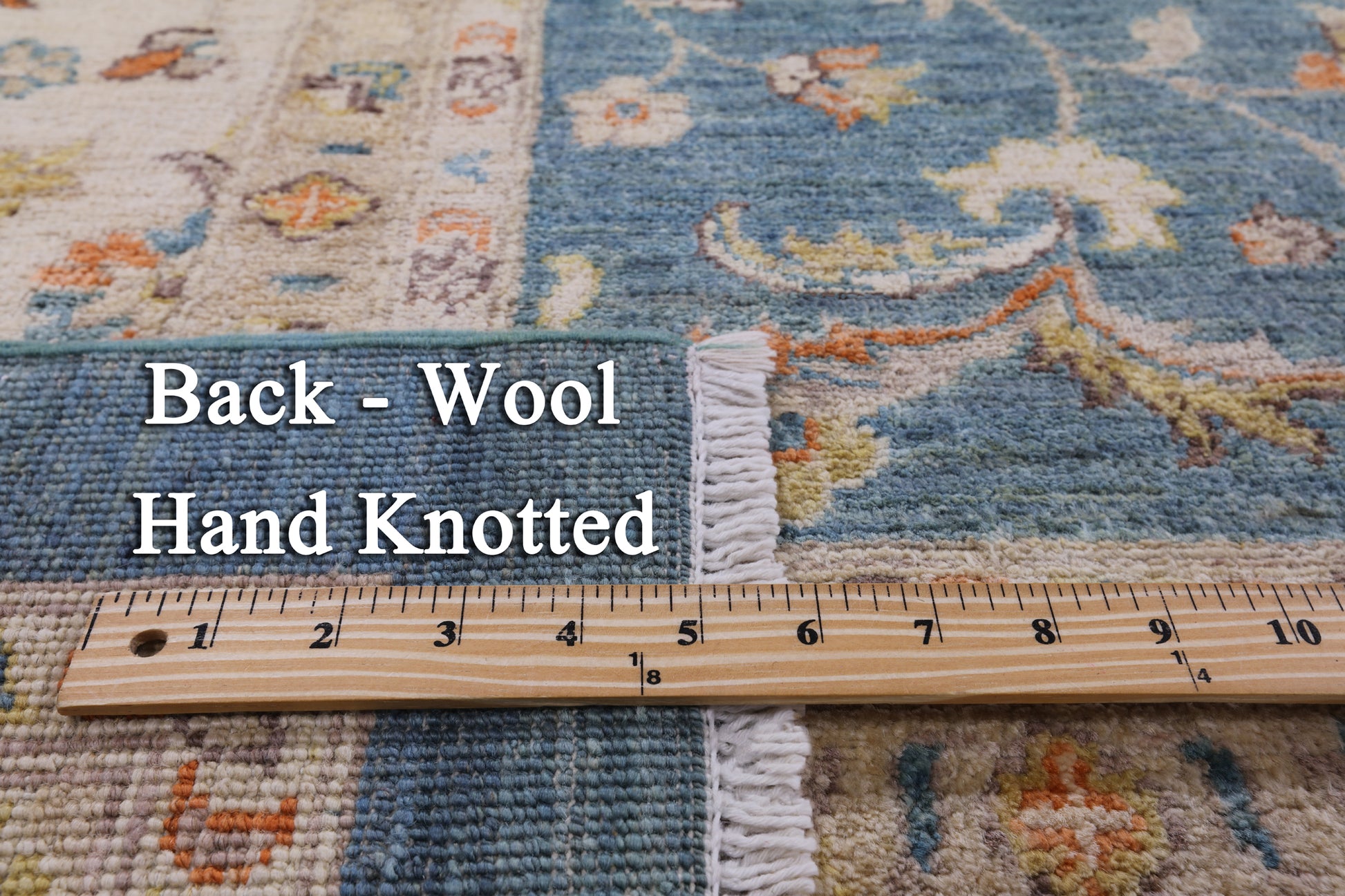 Peshawar Handmade Wool Rug - 9' 10" X 13' 8" - Golden Nile
