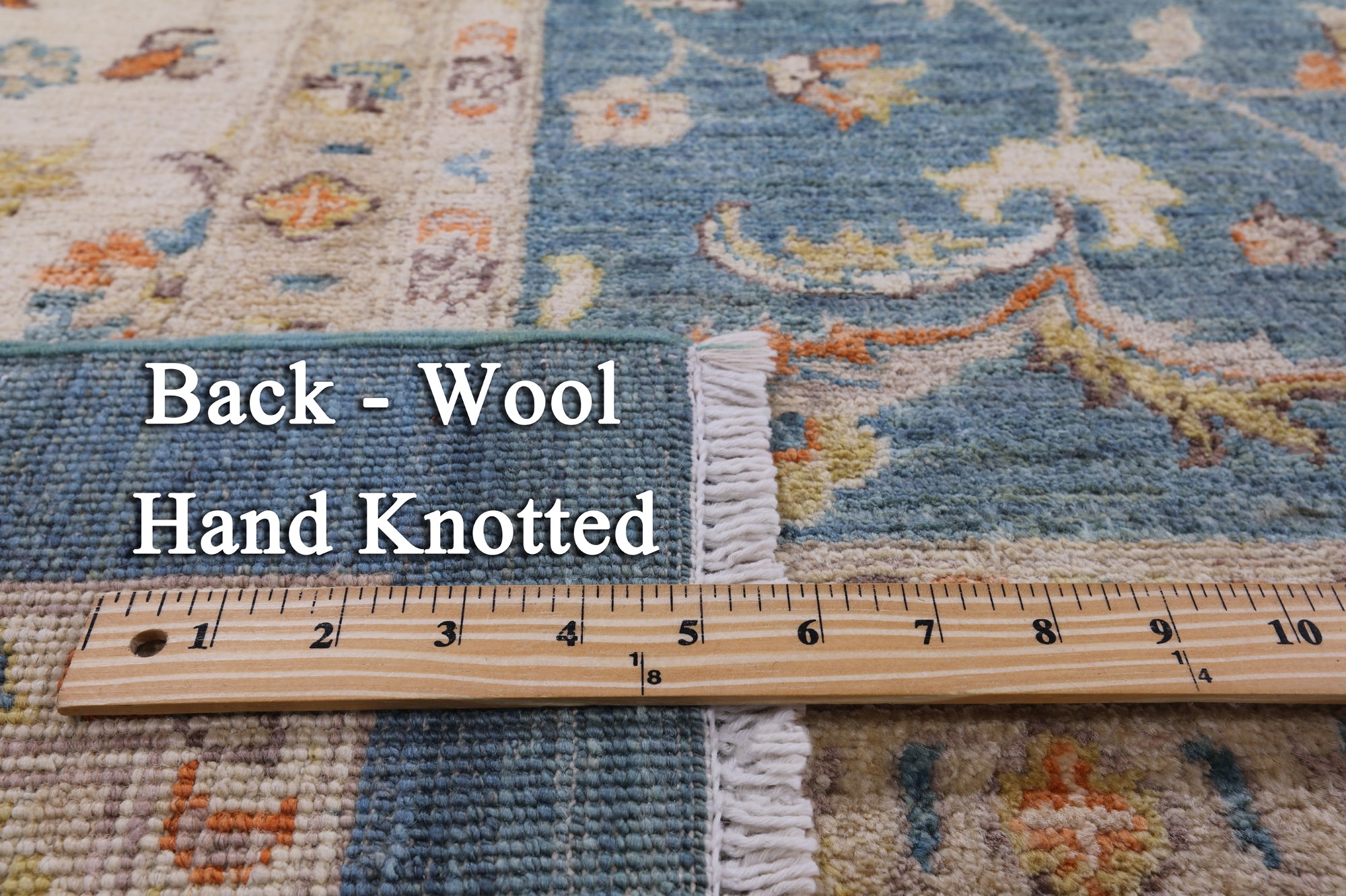 Peshawar Handmade Wool Rug - 9' 10" X 13' 8" - Golden Nile