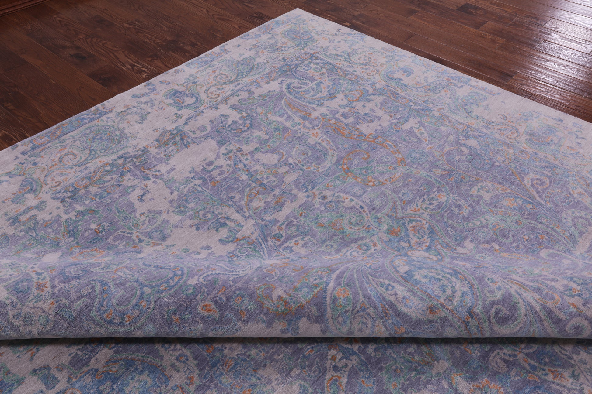 Persian Hand Knotted Wool & Silk Rug - 12' 0" X 15' 1" - Golden Nile