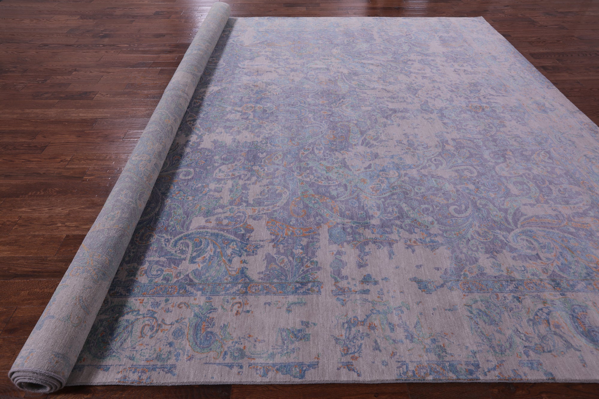 Persian Hand Knotted Wool & Silk Rug - 12' 0" X 15' 1" - Golden Nile