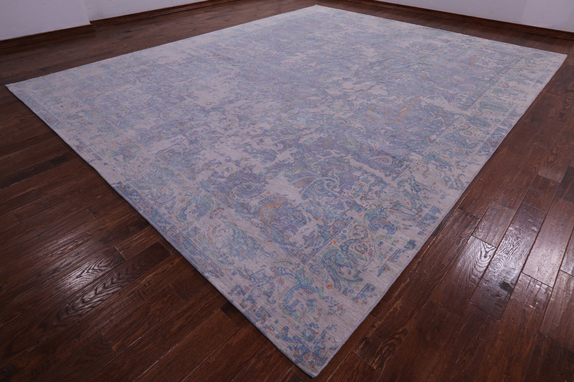 Persian Hand Knotted Wool & Silk Rug - 12' 0" X 15' 1" - Golden Nile