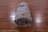 Abstract Modern Hand Knotted Wool & Silk Rug - 9' 11" X 14' 3" - Golden Nile